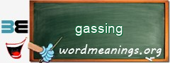 WordMeaning blackboard for gassing